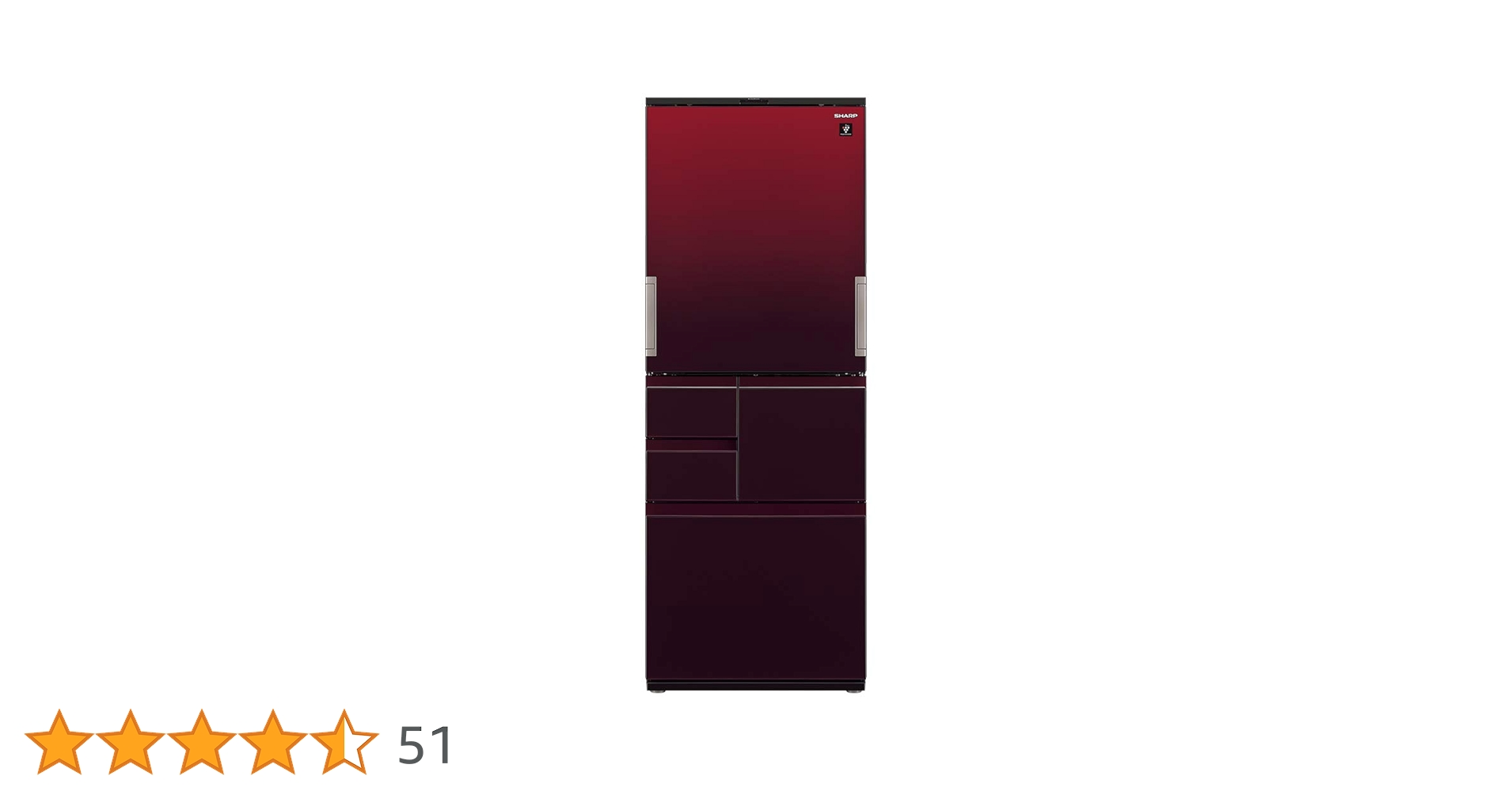 Amazon.co.jp: シャープ SHARP 冷蔵庫 SJ-AW50G-R プラズマ